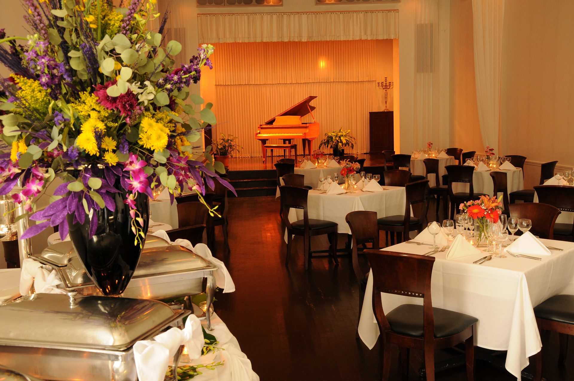 Elegant dining in the Old Eagle Room