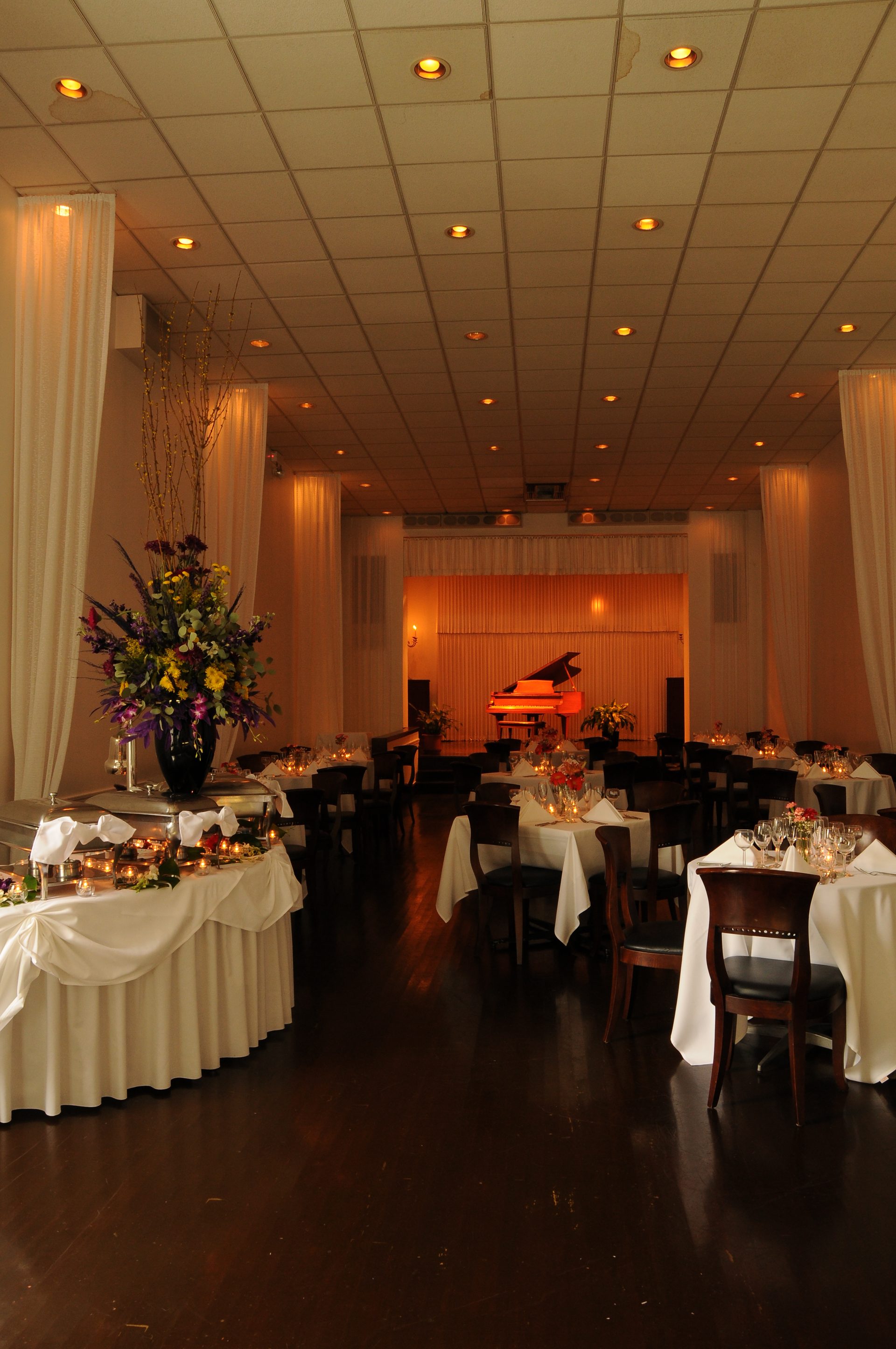 The Old Eagle Room set for dinner