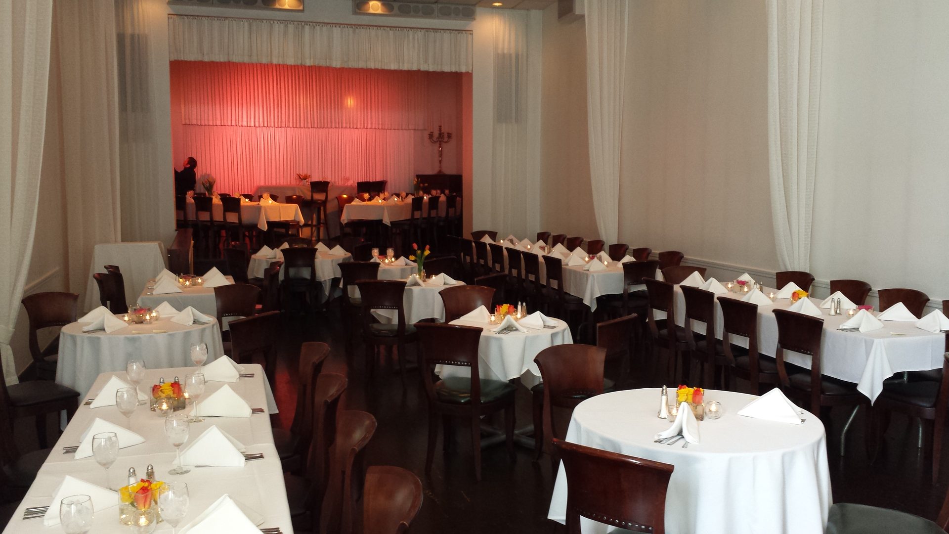 A buffet in the Old Eagle Room