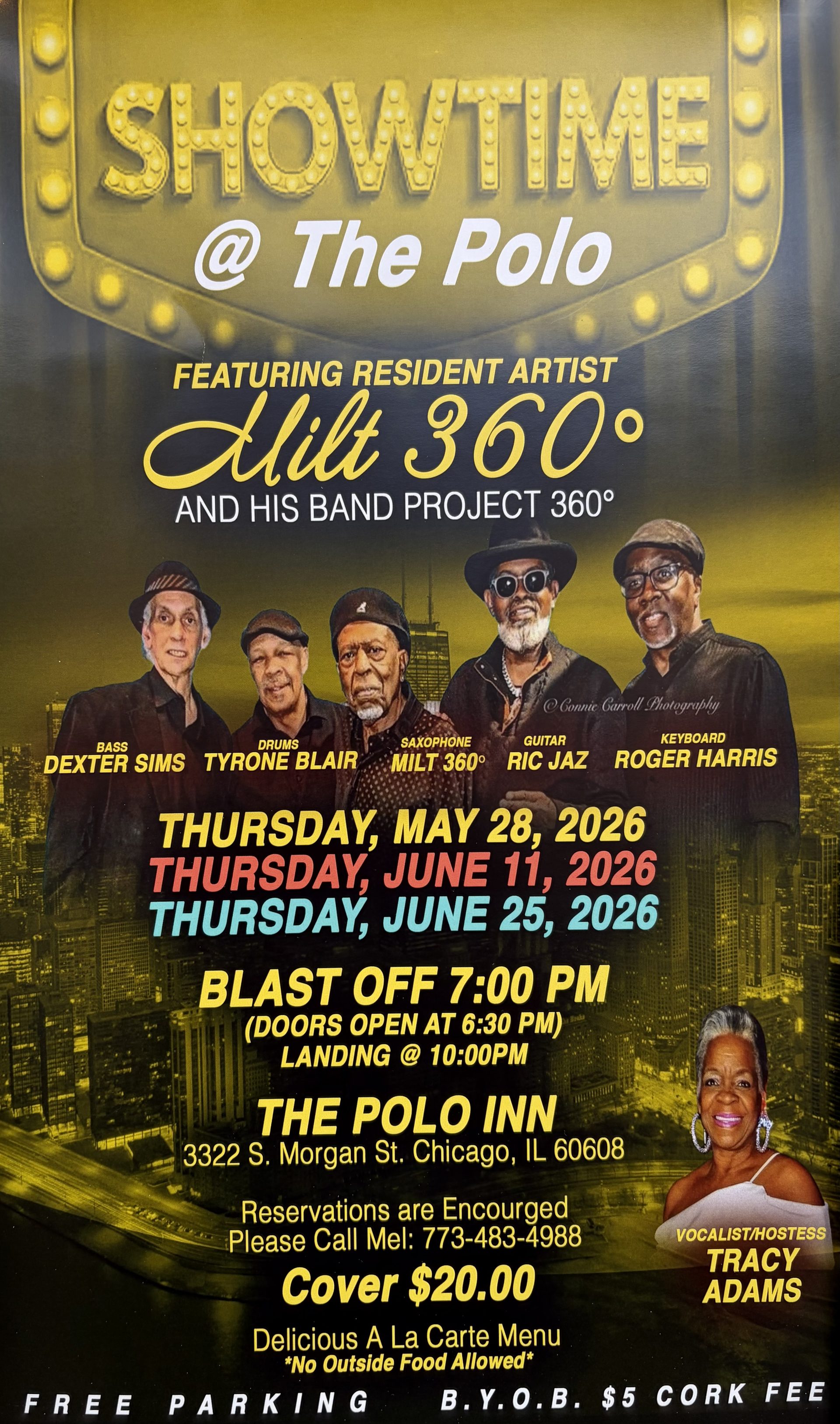 Showtime at The Polo poster featuring Milt 360° and Project 360°